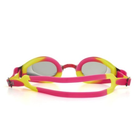 ATEMI M102 swimming glasses, silicone, pink/yellow color-2