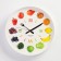 Wall clock, series: kitchen, "vegetables and fruits", d = 30 cm
