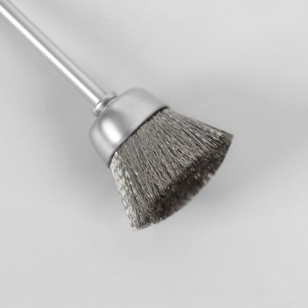 Brush - brush for cleaning mills, steel, silver color-3