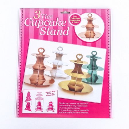 Tiers for the cake, thickness 1.5 mm, height 35 cm, gold-4
