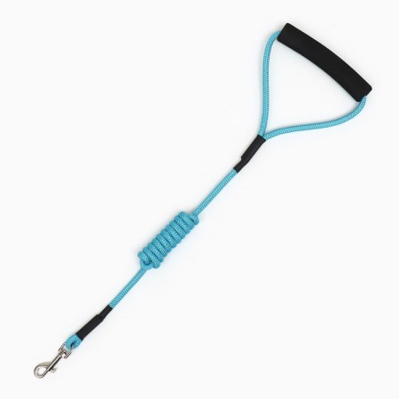 AMUNICE kit with a soft breathing harness and a round leash 120 x 1 cm, blue-8