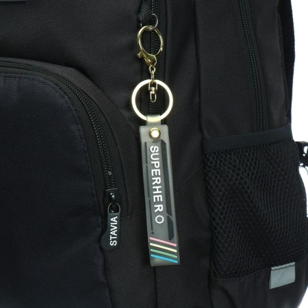 Youth backpack, 42 ​​x 31 x 13 cm, ergonomic back, stavia "adventure", black-8