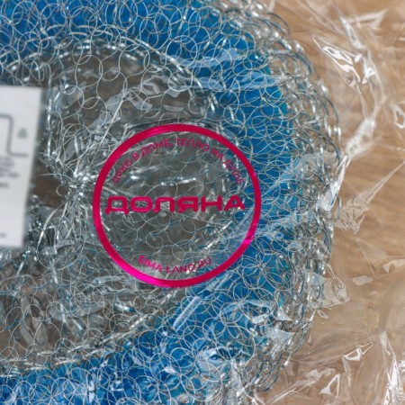 Metal sponge with a plastic ring, wicker, 20 g, mix color-9