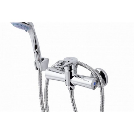 Shower mixer FAUZT FZS-241-B100, single-leaf, without spout, watering can, chrome-1