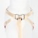 A set with a soft cliff "cells", size m, leash, 120 x 1.5 cm, og 34-66 cm, red