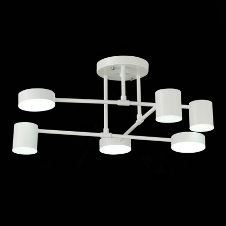 Ceiling EVOLUCE lamp. Sle201052-06. Nobel. 6x7 W, LED, 4000K, 3024 LM, 57x57x25 cm, white color-15
