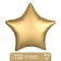Foil ball 18 "Star", matte, gold color