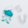 Nibbler for feeding, with silicone mesh "Bunny", Blue color