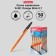 Ballic handle Erich Krause R-301 Orange Stick, node 0.7 mm, black ink, letter line 2000 meters, barcode on the handle
