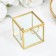 Casket for rings "Cube", 6x6x6 cm, glass
