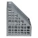 Capital, vertical, 4 compartments, gray