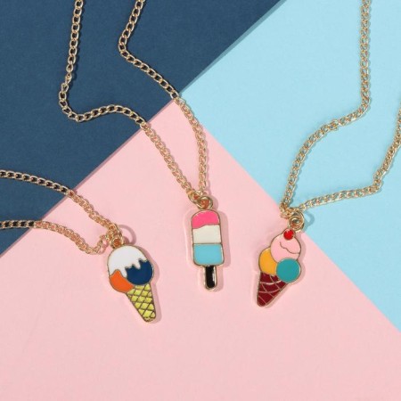 Kulons "Demetrines" types of ice cream, colored in gold, 45 cm