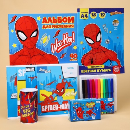 Gift set for a boy, 9 items, Spider-Man-1