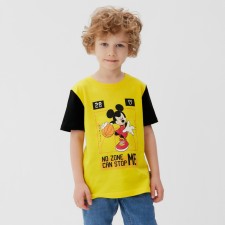 T-shirt Children's Mickey Mickey Mouse, height 110-116, yellow