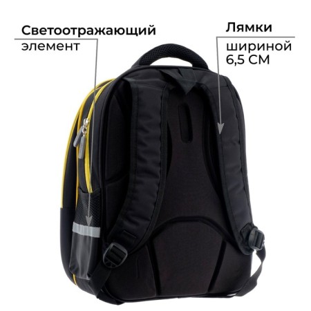 Backpack Bag Calligrata "Yellow Call", 39 x 30 x 14 cm-1