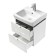 Tumbing under the Aquaton Sky Pro sink, 50 cm, white gloss color