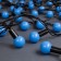 Garland “thread” 10 m with nozzles “balls 2.5 cm”, IP44, dark thread, 100 LED, glow blue, 8 modes, 220 V