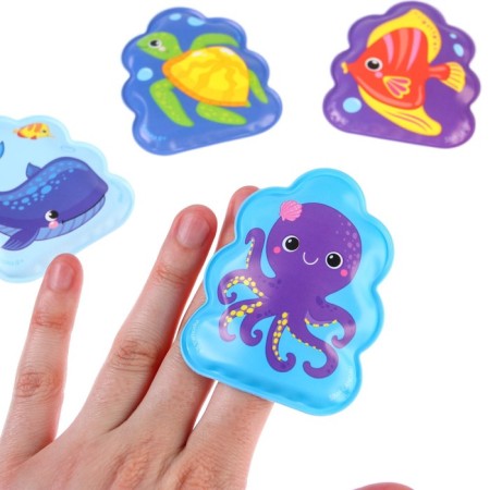Bath toys "Underwater World" Book and finger theater, Baby Me-7