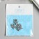 Bale with a suspension metal for creativity "Curved heart" silver 2.5 cm