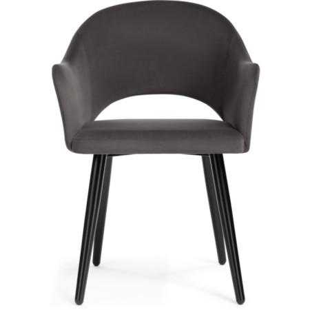 STULL OF A METALLARCAS APRA Metal/velor, black/graphite 57x57x81 cm-1