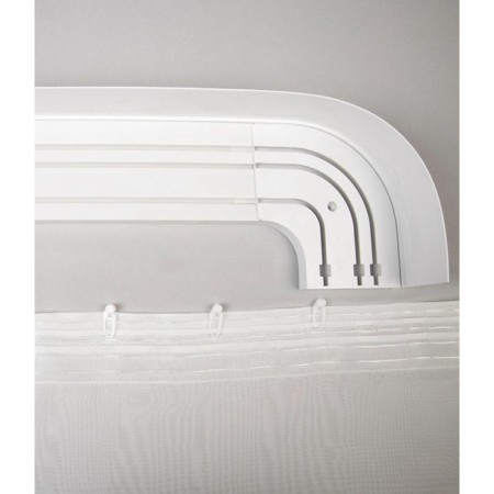 Tulle with a weighting agent "VULA", size 260x300 cm, ivory color-6