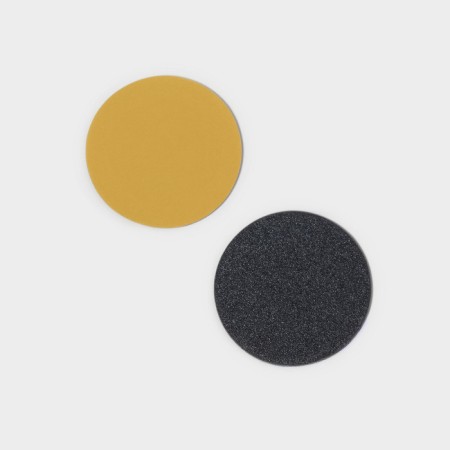 Smooth file for a disk, abrasiveness 180, d2.5 cm, packing 50 pcs, black color-7