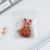 Key keychain children's acrylic "bunny", 3.5 x 10 cm