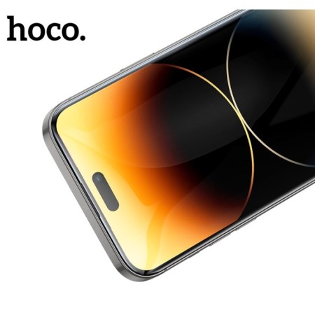 Hoco protective glass for iPhone 15 Pro, Full-Screen, 0.4 mm, full glue-3