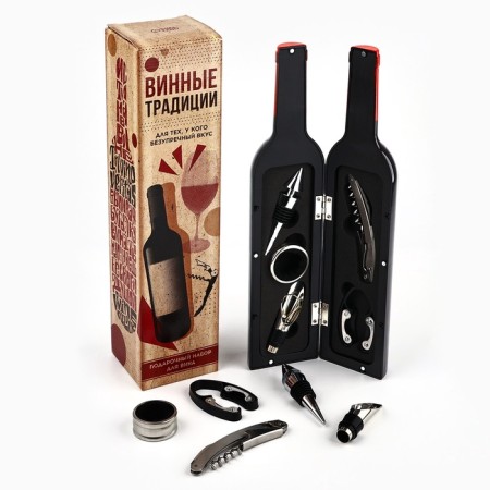 Gift set for the wine "Set of Gentleman", 32 x 7 cm-6