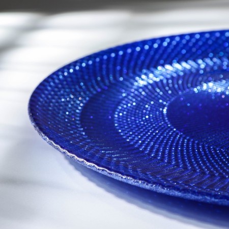 Serving dish "Gloria", d = 30 cm, blue color-1