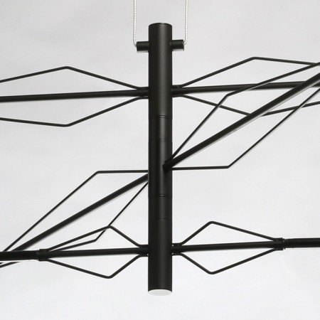 Galexi chandelier, size 110x150x110 cm, 36W 6xled-13