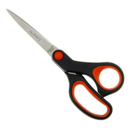 Scissors Lamark 17.1 cm, ergonomic plastic handles with soft inserts-1
