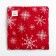 Siddle on the chair "White Snowflakes" 42x42x5 cm, 100% cotton, 164 g/m2