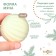 Developing tactile ball "Bunny on a ball", New Year's gift packaging, 1 pc.