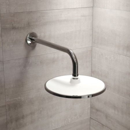 Shower watering can Iddis Optima Home OPH22CRI64, upper, round, d = 228 mm, ABS plastic, chrome-5