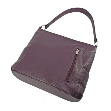 Female bag, artificial leather, purple 30x10x29 cm-2