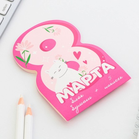 Set: paper stickers 20 l + 5 stickers "March 8"-1