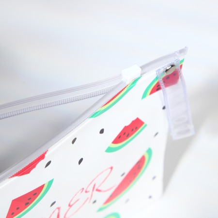 Cosmetic bag with zip-gl, transparent/multi-colored color-3