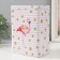 Rectangular metal box "Flamingo and golden peas" nr 2 pcs 7x11x18.5 8.5x14x20 cm