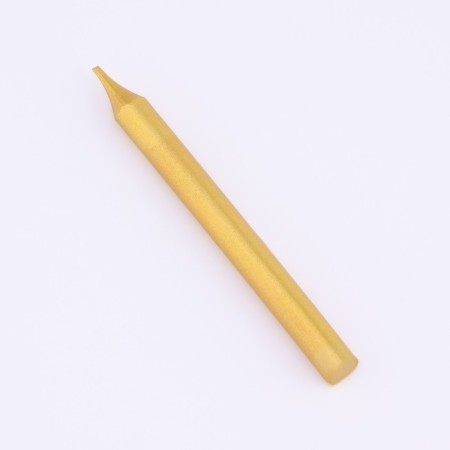 Set of candles for the Cake "Spark", 12 pcs, 8 cm, gold metallic-7