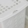 Besnaya basket with a lid "Violetta", 30 l, 36 × 26.5 × 47.5 cm, white color