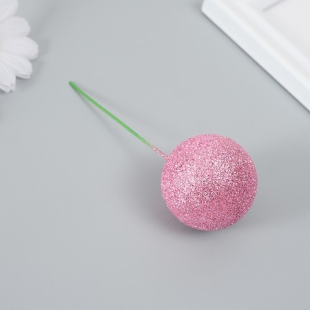 Decor for creativity "Balls Pink Brill" d = 2; 3; 3.5 and 4 cm set 20 pcs-4