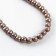Glass beads, set 140 pcs., Size 1 pc. 6 - mm, brown color