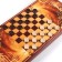 Bogatyr backgammon, wooden board 60 x 60 cm, with a field for playing checkers