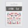 Nail Slider design 6.5*5.5cm BN-2389 (FAS 6pcs Price per pcs) CAP CAF