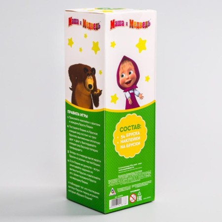 The game falling tower, Masha and the bear, 54 bars-2