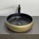 Halle shell Comforty 78651, round, black/bronze matte