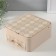 Casket to the leatherette for jewelry "Cell" Milk 20x22.5x9.5 cm