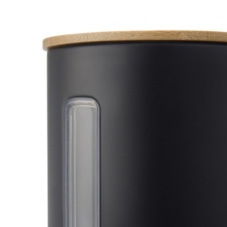 Set of storage cans Smart Solutions Kuffi, black, matte, 1 liter-5