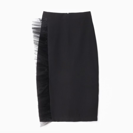 Women's skirt Minaku: Partydress Black Color, Rr. 46-5